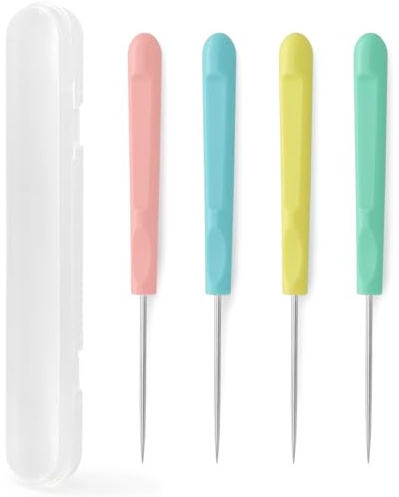 4Pcs Sugar Stir Needle Scriber Needle Cookie Decorating Supplies Tool 5.2 Inches