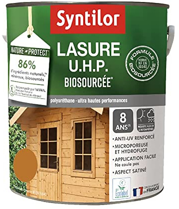 Syntilor - Lasure U.H.P. Biosourcée Chêne Clair Satiné 5L