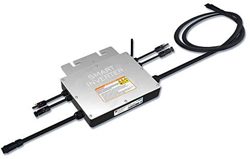 SOGTICPS 600W Micro Grid Tie Inverter, mit WiFi-Kommunikation IP65 wasserdichte MPPT stapelbar DC18-50V Solareingang AC220V Reiner Sinusausgang für 30V 36V PV-Module Balkonkraftwerk