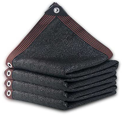 whalebee Rechteckige Sonnensegel Für Outdoor Party Sonnenschutz, HDPE Tmungsaktiv Zeltplane Block 90% UV, Black Terassenüberdachung Tarp with Eyelets, Lightweight and Hängende Installation