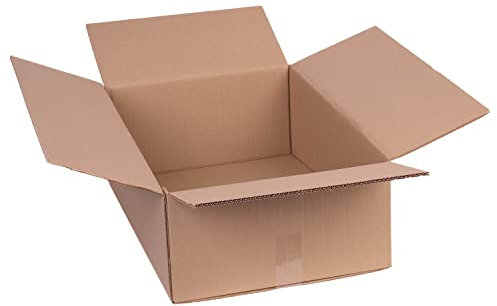 smiley pack 10 Stück Faltkartons 600 x 400 x 200 mm zweiwellig braun Versandkarton Verpackungskartons 60 x 40 x 20 cm aus Wellpappe 2 wellig Karton Pappkarton Versandbox Paket