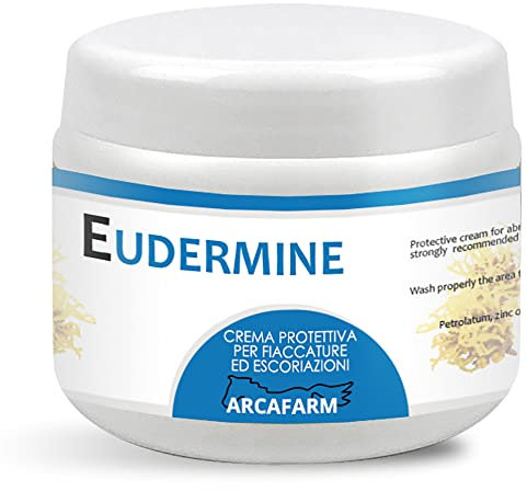 Crema pomata per ferite cavalli cani gatti 500 ml Eudermine, rimedio contro fiaccature, ragadi, escoriazioni, lesioni cute, dermatiti, punture, favorisce cicatrizzazione, 100% naturale e Made in Italy