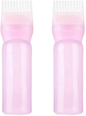 Haaröl Applikator | 2/3/4 Stück Hair Oil Applicator Bottle | Applikator Flasche Haare mit abgestufter Skala | öl Applikator Haare Haarfärbemittelkamm Flasche Applikator für Haarfärben, Familiensalon