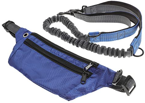 FRCOLOR 1satz Hundeleine Für Freihändiges Joggen Reflektierende Bauchgurt-Leine Mit Hüfttasche Für Sicheres Gassigehen Und Laufen Mit Ihrem Hund Für Outdoor-aktivitäten