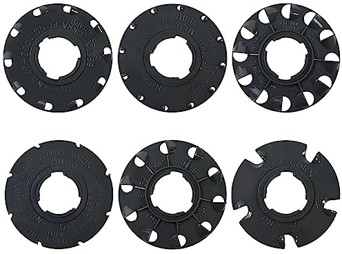 XQK 60009 Set 6 Standard Seed Plates Compatible with Earthway 1001-B Seeder,Works for: Sweet Corn, Radish, Leek, Asparagus, Spinach, Carrot, Lettuce, Turnip, Cabbage, Endive,Onion, Tomato, Bean