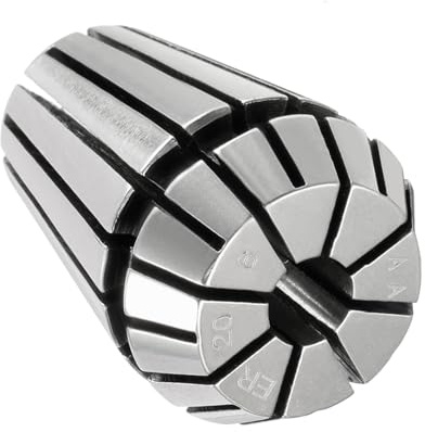 CoCud Portabrocas de Pinza de Resorte, Pinza de Resorte Er-20 de 6 mm de Diámetro de Sujeción, Portabrocas de Desmontaje Conveniente de Acero de Resorte 65Mn