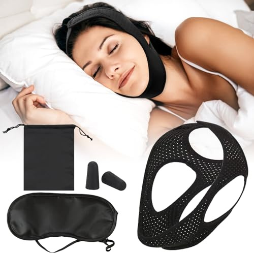 Anti Russare Cinturino, Mouth Tape, Bite Antirussamento, Anti Snoring Chin Strap, Rimedi Per Non Russare, Dispositivi Anti Russare per Uomini Donne