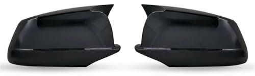 Seitenspiegel Cap Für 5 Series F10 F11 F18 Für Pre-LCI 2010-2013 Rückspiegel Kappe Flügel Seite Spiegel Abdeckungen Auto Zubehör Auto Spiegelkappen(Schwarz)