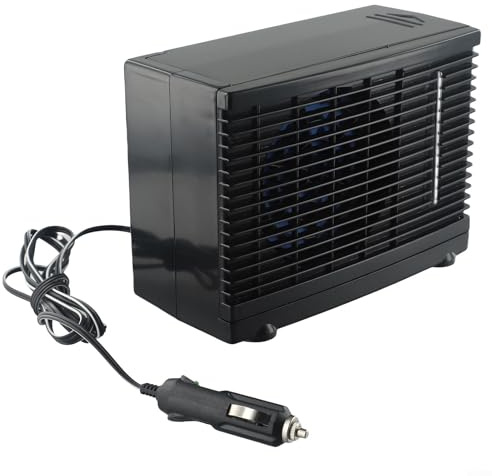 DystopiaWorld 12V Air Conditioner, Air Coolers for Home, Mini Air Conditioner Portable Home & Car Cooler Cooling Fan, Water Ice Air Condition for Home Office Dorm