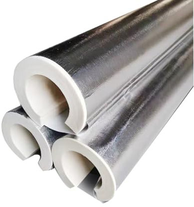 HSPLXYT Pipe insulation polyethylene open-ended self-adhesive insulation pipe air conditioning water pipe anti-freezing and sunshine insulation pipe sleeve thickened insulation cotton(ID43MM/TH50MM)
