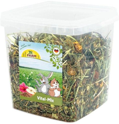 JR Farm Vital-Mix 430 g im Eimer (Kräuter für Zwergkaninchen und Nager, Ergänzungsfuttermittel)