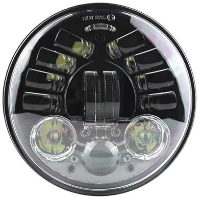 Faro Anteriore Fari Per Proiettori Per Moto A LED Adattivi In ​​curva Da 5,75 Fari A LED Per Fari Da 5 3/4' Per FLSTSC FLSTSE VRSCD VRSCDX FXSBSE 1984-2024 Moto Faro