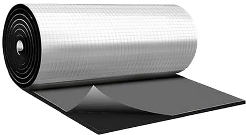 Tapis D’Isolation Auto-AdhéSif Tapis insonorisant for voiture, insonorisant, isolation phonique, thermique, capot, mousse à cellules fermées Pour Sols, Toitures Et Portes De Garage(15MM)