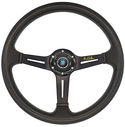 Volanti Sportivi Volante da sterzo corsa Sport volante Auto PU(PU-black)