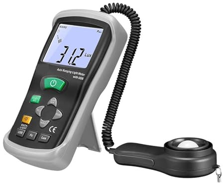 Luxmetro Esposimetro portatile DT-1309 Display LCD Illuminamento e luminosità Fotometro Esposimetro portatile