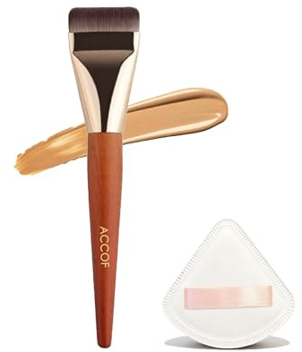 Pinceau plat pour fond de teint liquide, pinceau de Maquillage Spatule