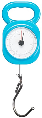 Brandsseller Analoge Kofferwaage Gepäckwaage mit Haken, Blau | Für Reisekoffer, Bis zu 32kg/70 lb