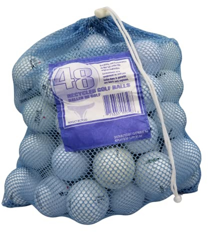 Golf Ball Planet 48 Store Line Assorted Used Recycled Golf Balls in Reusable Mesh Bag 4A/3A Condititon