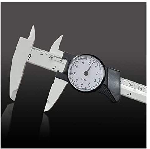 ALIGMA Reloj de Banda de plástico Calibre Vernier 0-150 MM, métrico/Imperial, Adecuado for Uso doméstico de Laboratorio