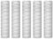 KVSERT Cartucho de filtro de agua de sedimentos de 5 micrómetros, 10 x 2.5 pulgadas, repuesto universal para carcasa de 10 pulgadas