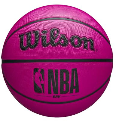 WILSON NBA DRV Outdoor-Basketball mit Pumpe, Rosa, Größe 5-27 Zoll