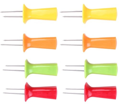 16 Stück Grillgabeln, Zuckermaishalter, Mais-Griffe, Gabeln, Maiskolbenhalter, Maisgabelhalter, Grillspieße, Edelstahl, Zuckermais