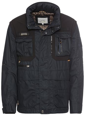camel active Herren Fieldjacket mit Einroll-Kapuze Nachtblau, menswear-27