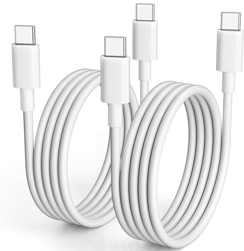 Frabe Cavo USB C to USB C, Confezione da 2, 3V/60W Ricarica Rapida, 480Mbps Trasferimento Dati, Cavo TPE, Compatibile con tutti i dispositivi USB C