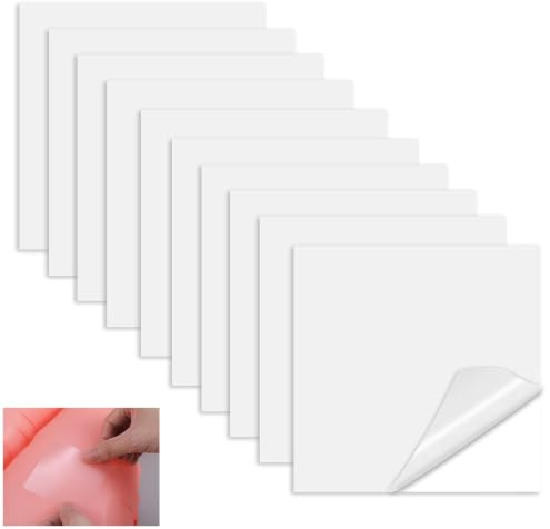 JYSNOW 6 Piezas Kit de Reparación de Parches Inflables de TPU, Parches Autoadhesivos Impermeables, para Carpas/Toldos/Glorietas/Paños Recubiertos de PVC, Colchones de Aire B