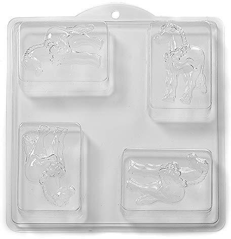 World Of Moulds Form für Seife/Badekugeln, 4 Mulden, 25 x 10 cm