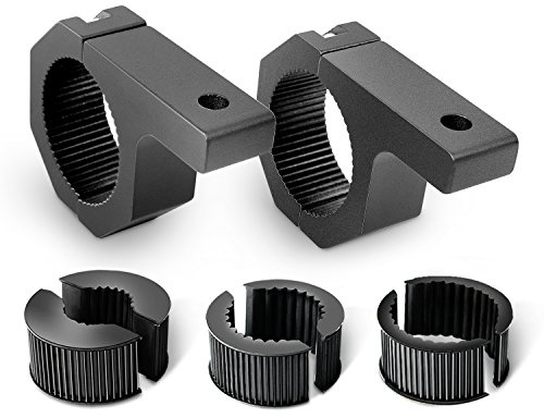 Nilight 90020B Kit de soporte de montaje de 2 piezas para barra horizontal LED de luz todoterreno, abrazadera de tubo para techo, soporte para jaula antivuelco
