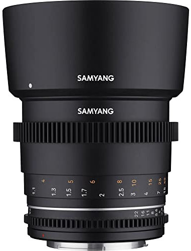 Samyang MF 85mm T1,5 VDSLR MK2 MFT – lichtstarkes T1,5 Tele Cine- und Video Objektiv für MFT Mount, 85 mm Festbrennweite, Follow Focus Zahnkränze Vollformat, APS-C und MFT, 8K Auflösung
