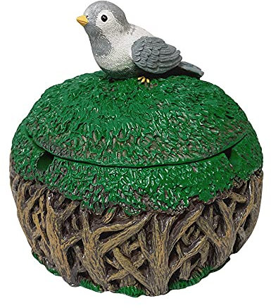 Standaschenbecher Für Draußen Harz Aschenbecher Tier Aufbewahrungsbox Home Ornamente-Birds Aschenbecher.