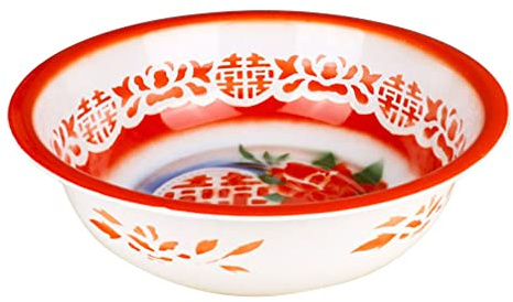 Cabilock Schüssel Emaille ß Emaille Schüssel ? Vintage Suppenschale 38cm Salatschale Retro Küche Waschbecken Gemüsekorb Waschschüssel Metallschüssel Küchenschüssel