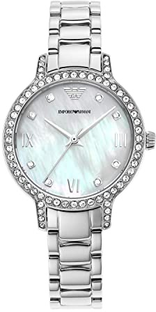 Emporio Armani AR11484 Quarz-Armbanduhr für Damen, trendy, Armband