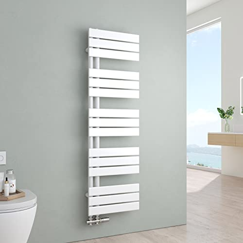 S'AFIELINA Badheizkörper 1320x400mm 570W Weiß, Handtuchheizkörper