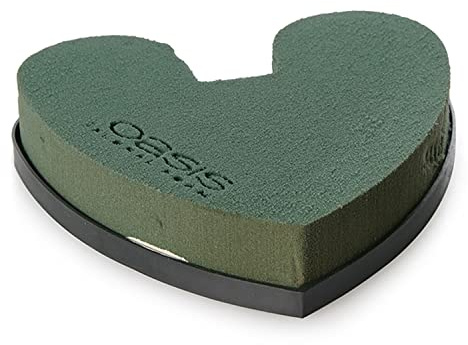 Flowerbox Oasis Steckschaum IDEAL Herzen 16cm Steckmasse Steckschwamm - 4 Stück