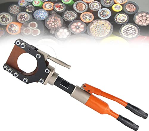 BEESOM Tagliacavi Idraulico, Pinza per Pressa Idraulica, Pressatrice Multistrato Manuale φ50mm/ 75mm/ 85mm/ 95mm Crimpatrice Idraulica Professionale per Rame e Alluminio Terminali Elettrici,CPC75