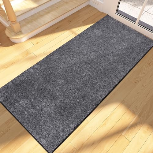 FCSDETAIL Schmutzfangmatte Innen 60 x 150 cm, Läufer Teppich, Fußmatte | Maschinenwaschbare, Sauberlaufmatte, rutschfeste Fussmatte für Hund, Eingang, Haustür, Flur, Küchen