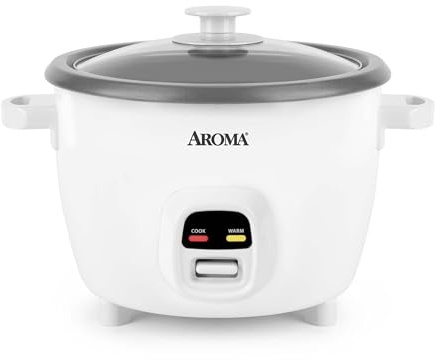 AROMA® 20-Cup (Cooked) One-Touch Rice Cooker and Food Steamer with Auto-Warm | 10 cups uncooked, 20 cups cooked (ARC-390NGP)