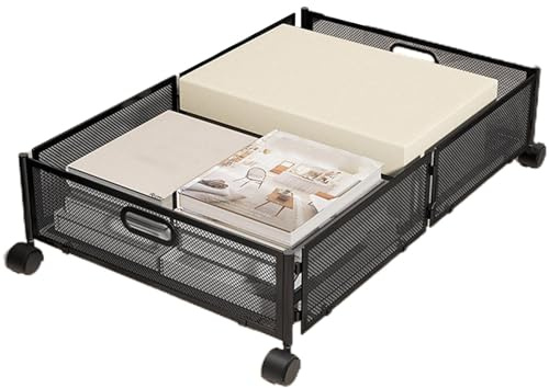 Organizer sotto letto, contenitore scorrevole sotto letto,Contenitori per biancheria da letto pieghevoli con ruote | Cassetto salvaspazio sotto letto, contenitori portaoggetti con ruote, organizer per