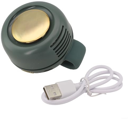 FUBESK Tragbarer Ventilator mit Clip, 360° drehbar, kühle Brise, 3 einstellbare Geschwindigkeitsstufen (grün)