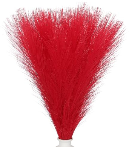 PATIKIL 30 Stück Pampasgras Deko, 45 cm Pampasgras Künstlich Pampas-Floral, Bulk Flauschige Faux Getrocknete Schilfblume für Hochzeit Zuhause Boho Dekor Heim Vase Dekorationen, Rot