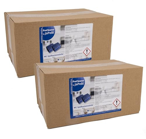 200 WC - Wasserkastenwürfel Spülkasten-Würfel Reinigungs-Tabs blue, 50g | Spülkasten-Würfel für dauerhafte Hygiene-Reinigung der Toilette beim Spülen