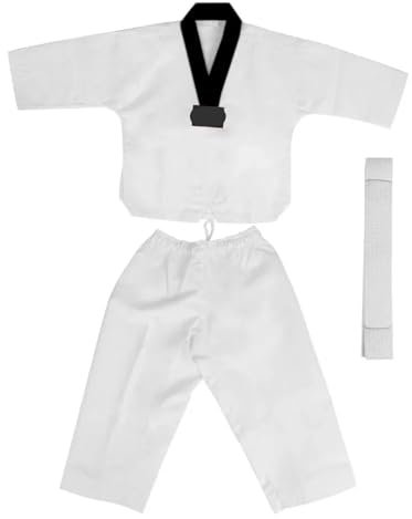 ANQKYO Judo Anzug Judo-Anzüge for Erwachsene, Taekwondo-Dobok-Kleidung, Karate-Anzug, Taekwondo-Uniform, Karate-Kleidung(180CM-Black)