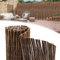 Peviasot Alfombra de mimbre, 150 x 500 cm, diámetro de 6-13 mm, protección visual natural para jardín, balcón y terraza, protección contra el viento y el sol, valla de balcón, montaje flexible, color