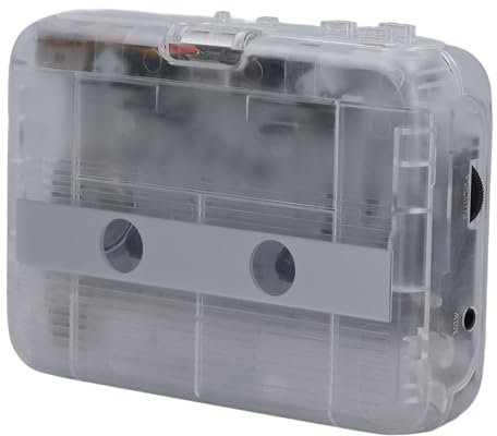 Registratore a Lettore a Cassette Bluetooth Portatile con Altoparlante Incorporato, Microfono, Jack per Cuffie da 3,5 Mm, Lettore a Cassetta Audio con Alimentazione Automatica,