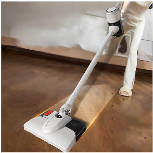 MeLtor Balai Aspirateur Laveur 120W 18Kpa 35 Min, Aspirateurs à Main Léger Puissant Aspirateur Balai Laveur pour Sol Dur Tapis Poils d'animaux Voiture,White