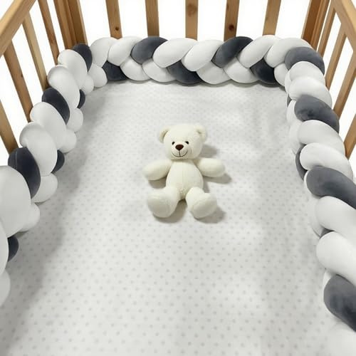 GYCS Cuscino Intrecciato, Cuscino A Serpente Intrecciato, Cuscino Nodo Paracolpi Letto, Letto A Treccia Cuscino, Paracolpi Sponda Sponde Anticaduta, Protezione Laterale Bordo,A17,100cm