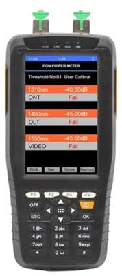 OPFVUJIKX Misuratore di Potenza Ottica, Misuratore di Potenza PON Tester di Fibra Tester Ottico PON TM70B-OV1 Misuratore di Potenza Ottica Batteria al Litio da 6600 mAh